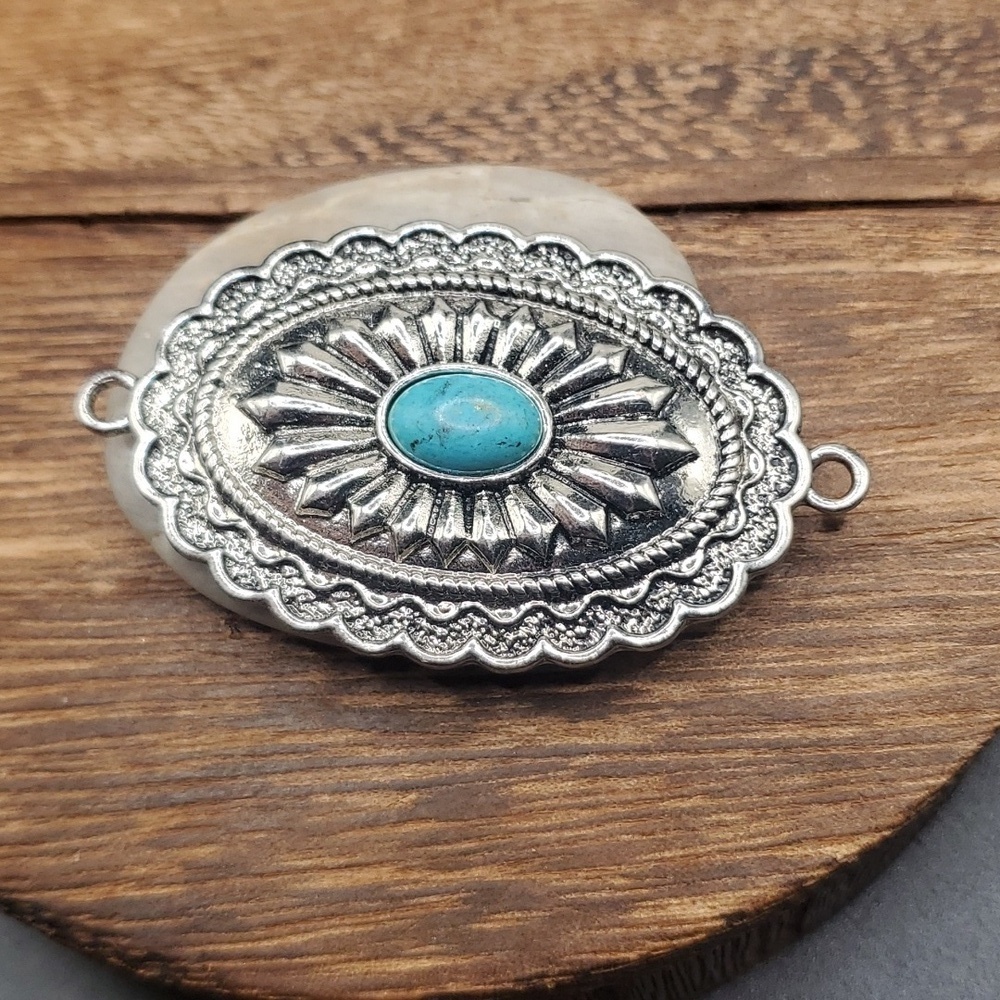 3/$20 P111 native turquoise pendant
